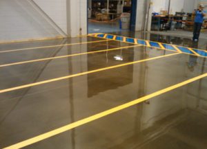 Epoxy Flooring in a warehouse